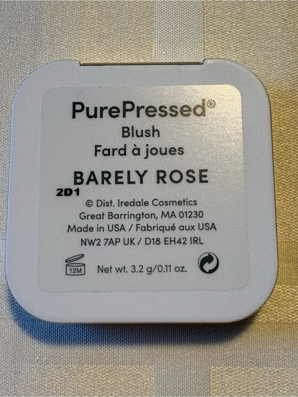 Jane Iredale PurePressed Blush  - Barely Rose .11oz New